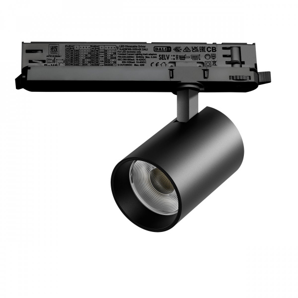 Светильник для трековой системы Quattro LED 30W с управлением DALI Alta Base, черный Lightstar A5347DALI