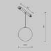 фото Трековый подвесной светильник Maytoni Technical Luna TR039-4-5W3K-WW-DS, черный