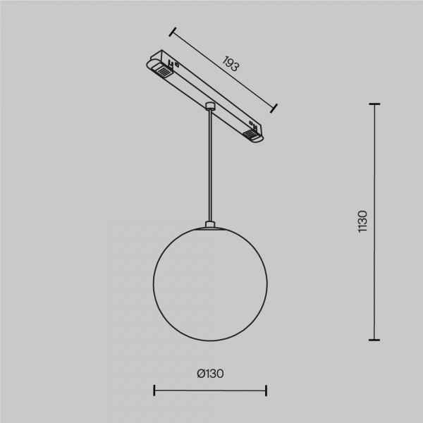 фото Трековый подвесной светильник Maytoni Technical Luna TR039-2-5W3K, черный