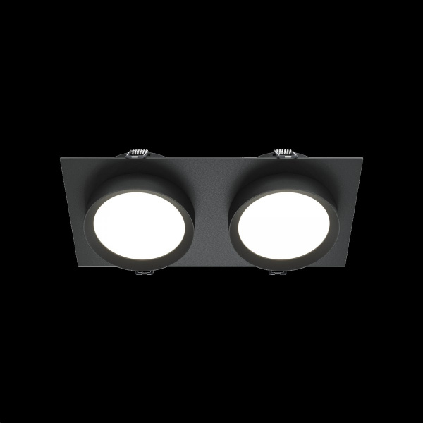 фото Встраиваемый светильник Maytoni Technical Hoop DL086-02-GX53-SQ-B, черный