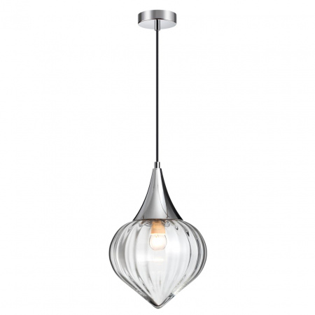 фото Хром/прозрачный/стекло Подвес E14 1*40W KESTA PENDANT, арт. 4949/1