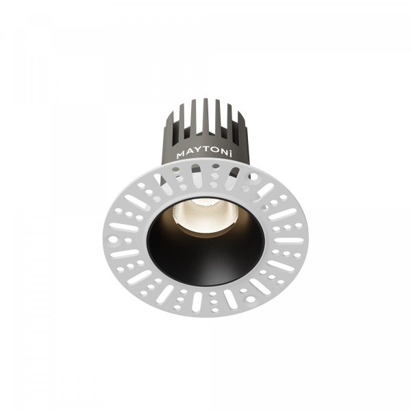 Встраиваемый светильник Maytoni Technical Dip DL124-10W-4K-TRS-B, черный