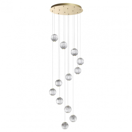 фото Золотой/металл/акрил Люстра LED 56W 4000K 4651лм CRYSTAL L-VISION, арт. 5008/56L