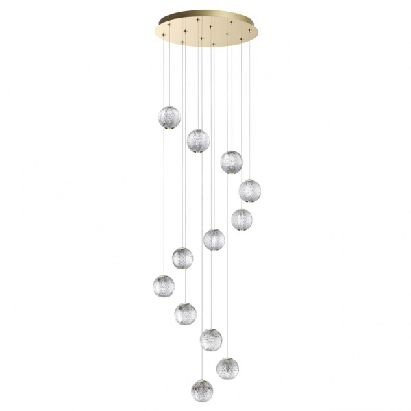 фото Золотой/металл/акрил Люстра LED 56W 4000K 4651лм CRYSTAL L-VISION, арт. 5008/56L