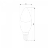 фото Светодиодная лампа "Свеча" Dimmable C35 7W 4200K E14 BLE1448