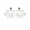 Встраиваемый светильник Maytoni Technical Gyps Modern DL002-WW-02-W, белый