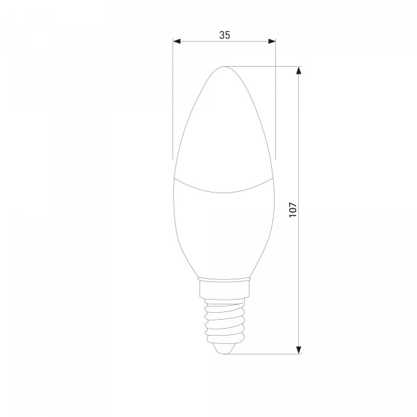 фото Светодиодная лампа "Свеча" Dimmable C35 7W 4200K E14 BLE1448
