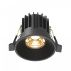 Встраиваемый светильник Maytoni Technical Round DL058-7W2.7K-B, черный