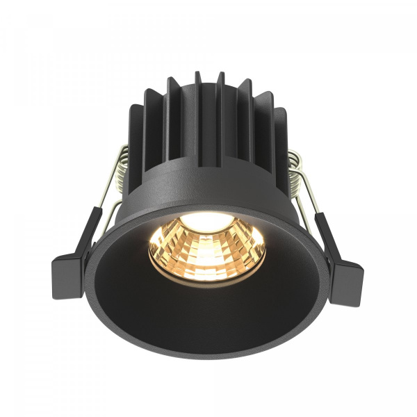 Встраиваемый светильник Maytoni Technical Round DL058-7W2.7K-B, черный