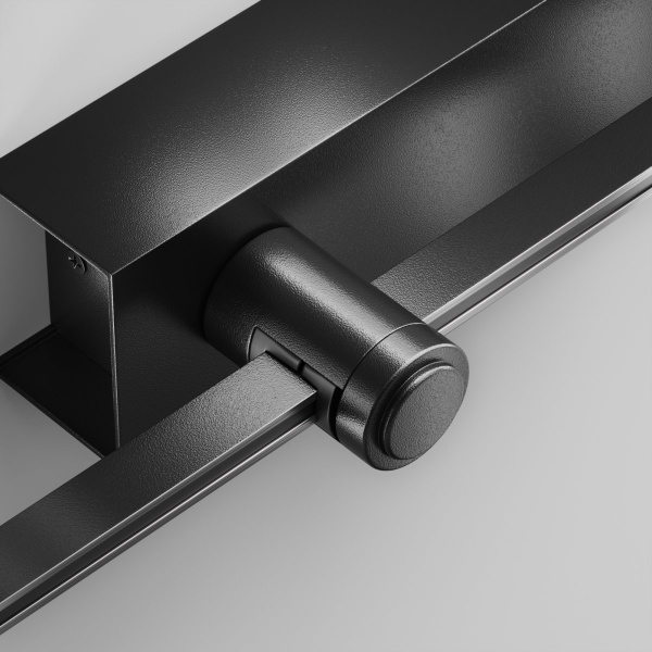 фото Основание настенное Wall для блока питания с вводом питания Flarity черный Maytoni Technical TRA155CW-BB-B
