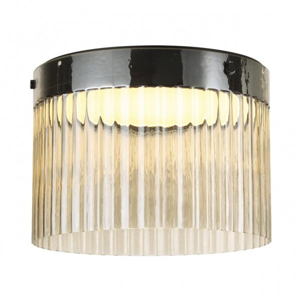фото Черный/светл.янтарный/металл/стекло Потолочный светильник LED 24W 4000К 2715Лм PILLARI L-VISION, арт. 5047/24LC