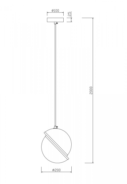 фото Подвесной светильник Freya Element FR5181PL-01CH, хром