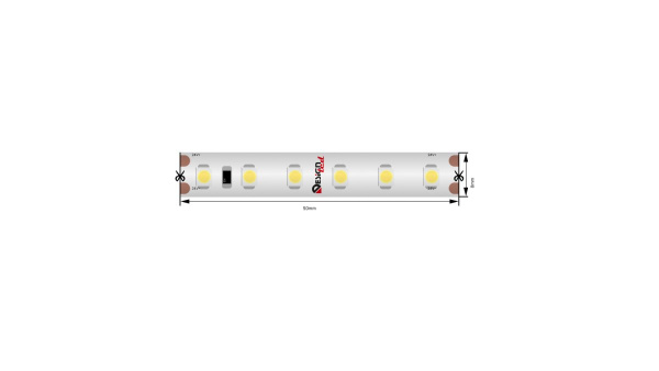 Лента светодиодная SWG DSG 3528 120L-V24-IP65,4000K, 120 LED, 9.6 W/m, LUX, катушка 5 м