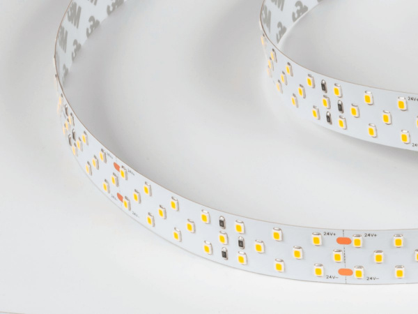 фото Лента светодиодная SWG 3x DSG 2835 WW 252L-V24-IP33, 2700 K, 1260 LED, 24W/m, 5000*19*2 mm, LUX, катушка 5 м