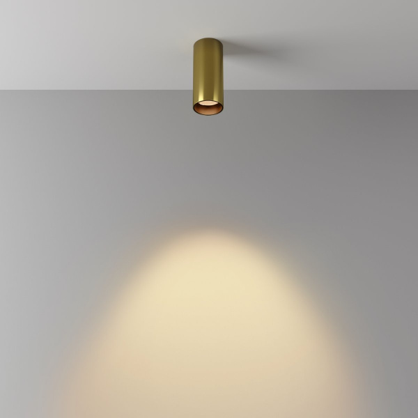 фото Потолочный светильник Maytoni Technical FOCUS LED C056CL-L12W2.7K-W-BS, латунь