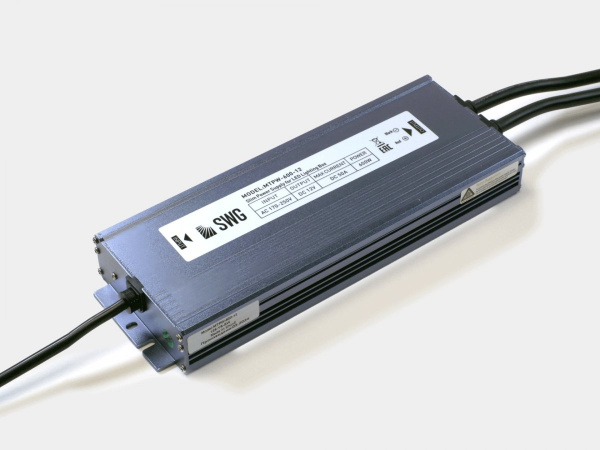 Блок питания SWG для светодиодных лент TPW, 600 W Влагозащитный, 12 V, MTPW-600-12