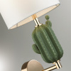фото Золотой/зеленый/белый/металл/керамика/ткань Бра E14 1*40W CACTUS MODERN, арт. 5425/1W