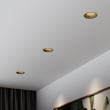 фото Светильник встраиваемый светодиодный Bliss 15W 4000K латунь 25070/LED