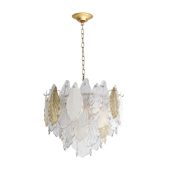 Золото/белый/прозрачный/металл/стекло/фарфор/металл Люстра E14 8*40W LACE HALL, арт. 5052/8
