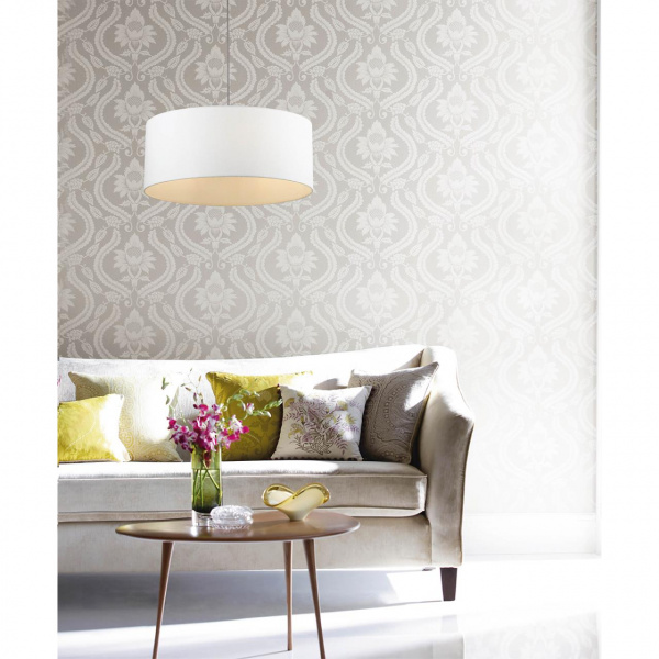 фото Никель/белый, металл/текстиль Подвес E27 3*60W 220V NIKKI MODERNI, арт. 3745/3