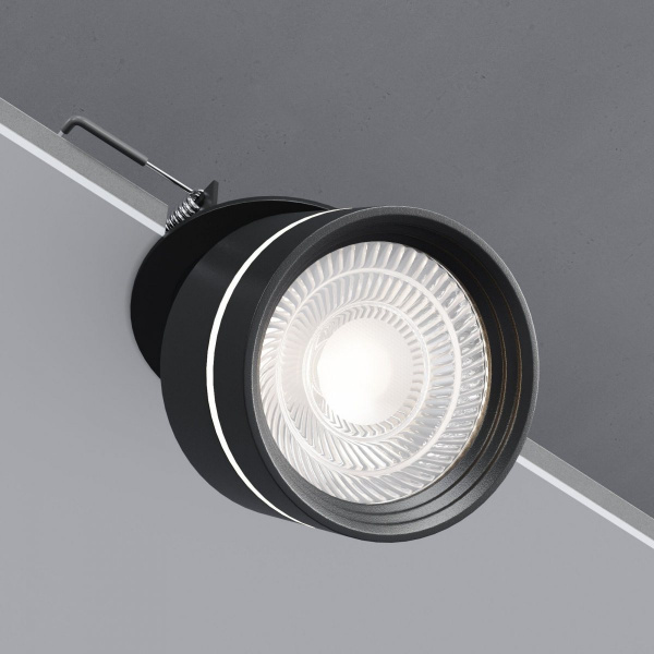 фото Встраиваемый поворотный светодиодный светильник 8W 4200K чёрный 25035/LED