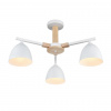 фото Белый/белый металл, дерево/металл Люстра потолочная Е27 3*60W 220V COLANGE MODERNI, арт. 8095/3C