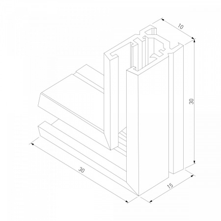 фото Коннектор угловой для накладного шинопровода Mini Magnetic 85179/00