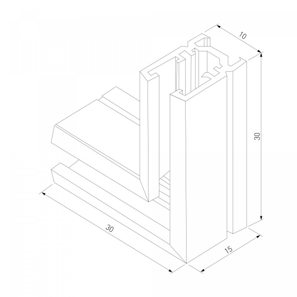 фото Коннектор угловой для накладного шинопровода Mini Magnetic 85179/00