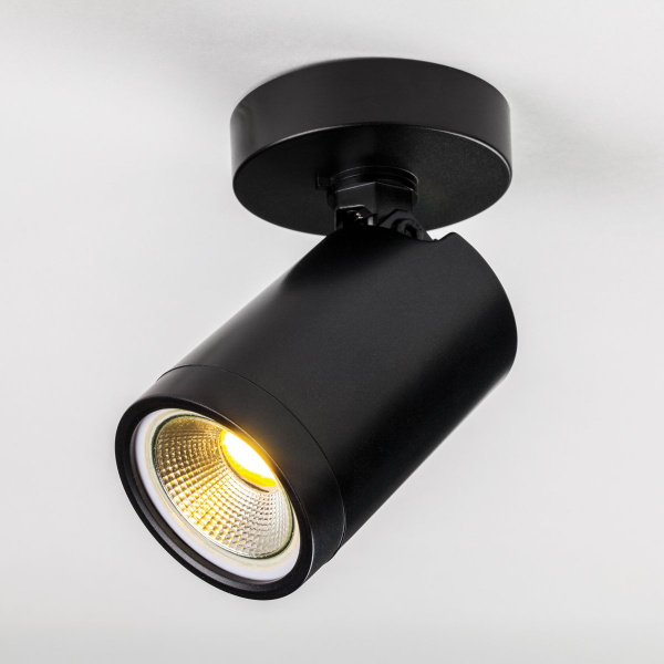 фото Светильник термостойкий PVC накладной для LED источника света Rullo, черный Lightstar 213407