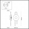 фото Черный/золотой/металл/стекло Бра LED 6W 3000K 688Лм MAGNET MODERN, арт. 5407/6WL