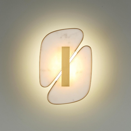 фото Металл/золотой/искусственный мрамор/акрил Настенный светильник IP20 LED 10W 3000K 220V CHIARA L-VISION, арт. 6638/10WL