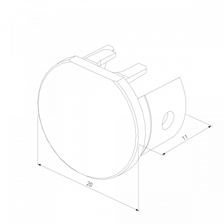 фото Mini Magnetic Заглушки для шинопровода Round 2шт 85202/00