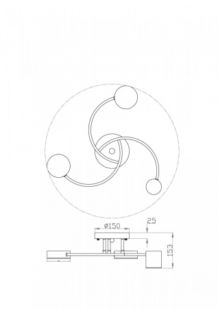 фото Потолочный светильник Freya FR6048CL-L6B, черный