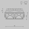 фото Встраиваемый светильник Maytoni Technical Alfa LED DL043-02-10W3K-D-SQ-W, белый