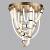 фото Сатин.латунь/терракот/черный Люстра потолочная LED 80W 4000K COLLIER L-VISION, арт. 5455/80CL