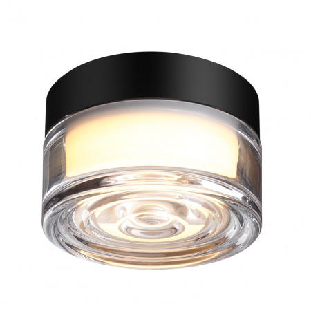фото Светильник черный/прозрачный/стекло/поликарбонат IP65 LED 6W 410Лм 2200/2700/3000K 120° 220-240V RONDA HIGHTECH, арт. 7156/6CL