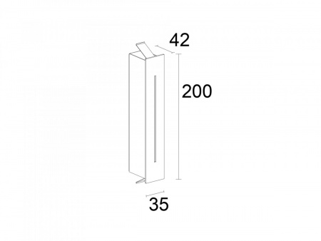 фото SWG LED светильник для ступеней PO-1420-STEP-WH-WW Белый 3Вт 3000 К