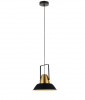 Свет-к подвесной 1*E27 HB3041 d=450mm h=570mm. Цвет: черный+золото