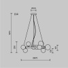 фото Подвесной светильник Maytoni Dallas MOD545PL-11BS, золото