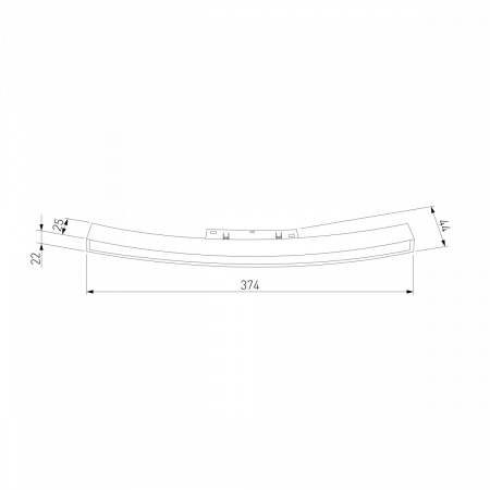 фото Slim Magnetic Трековый светильник для радиусного шинопровода 16W 4200K Planar чёрный Ø 1200мм 85182/01