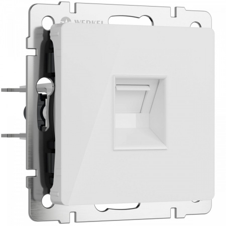 фото Розетка Ethernet RJ-45 (белый акрил) W1181041