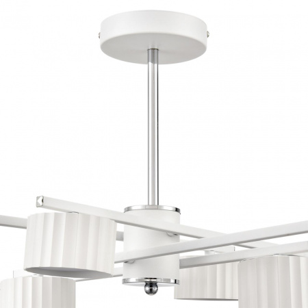 фото Белый/хром, металл Люстра потолочная LED GX53 8*7W 220V KARINA COMFI, арт. 8241/8C