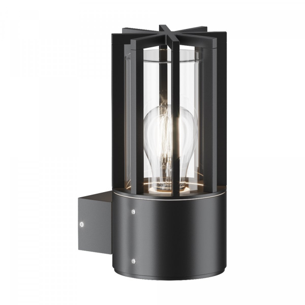 Уличный настенный светильник Maytoni Outdoor Barrel O453WL-01GF, графит
