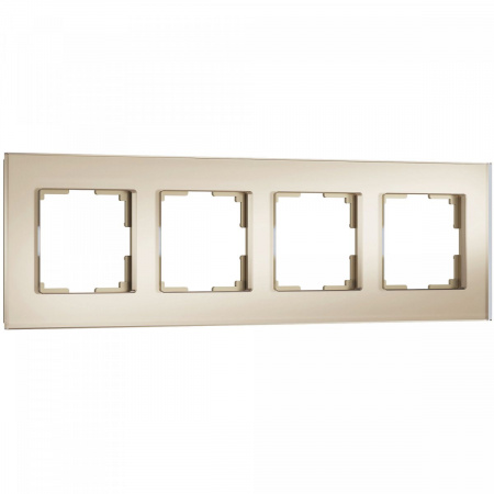 фото Рамка из стекла на 4 поста Senso шампань soft-touch W0043111