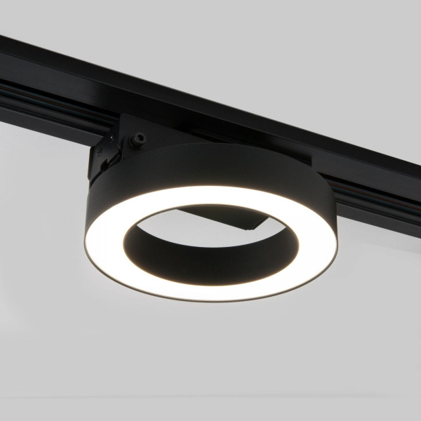 фото Трековый светодиодный светильник для однофазного шинопровода Spila черный 12W 4200K 85079/01