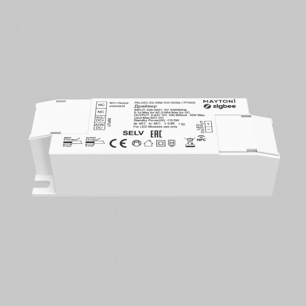 фото Источник тока ZIGBEE 10Вт 100-500А Maytoni 771003, белый