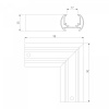 фото Slim Magnetic Коннектор угловой для шинопровода Round накладной 85135/00