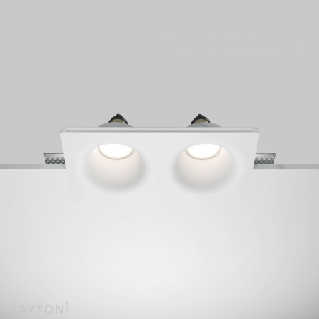 фото Встраиваемый светильник Maytoni Technical Gyps Modern DL002-DW-02-W, белый