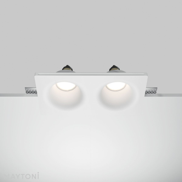 фото Встраиваемый светильник Maytoni Technical Gyps Modern DL002-DW-02-W, белый