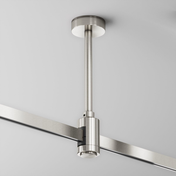 фото Крепление потолочное Короткое / Short одинарное 138мм Flarity платина Maytoni Technical TRA156C-SL1-PT